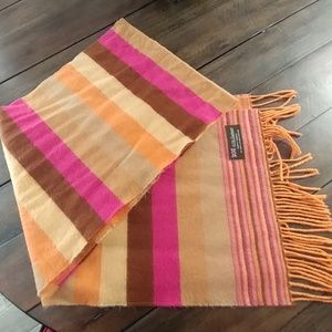 Multicolored cashmere scarf